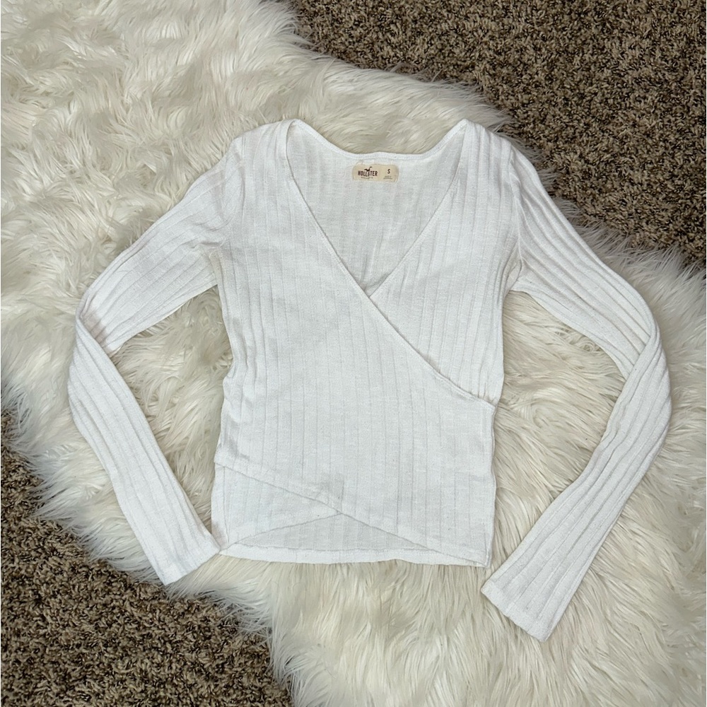 Long-Sleeve Crop Top